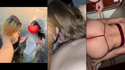 Đi du lịch cùng hội bạn thân được 2 cô bạn tranh nhau bú mút cưỡi ngựa